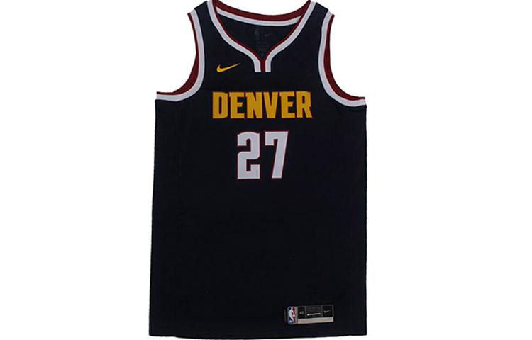 Nike NBA Basketball Jerseys Men's Black Blue Moderate Camisole CW3663-425