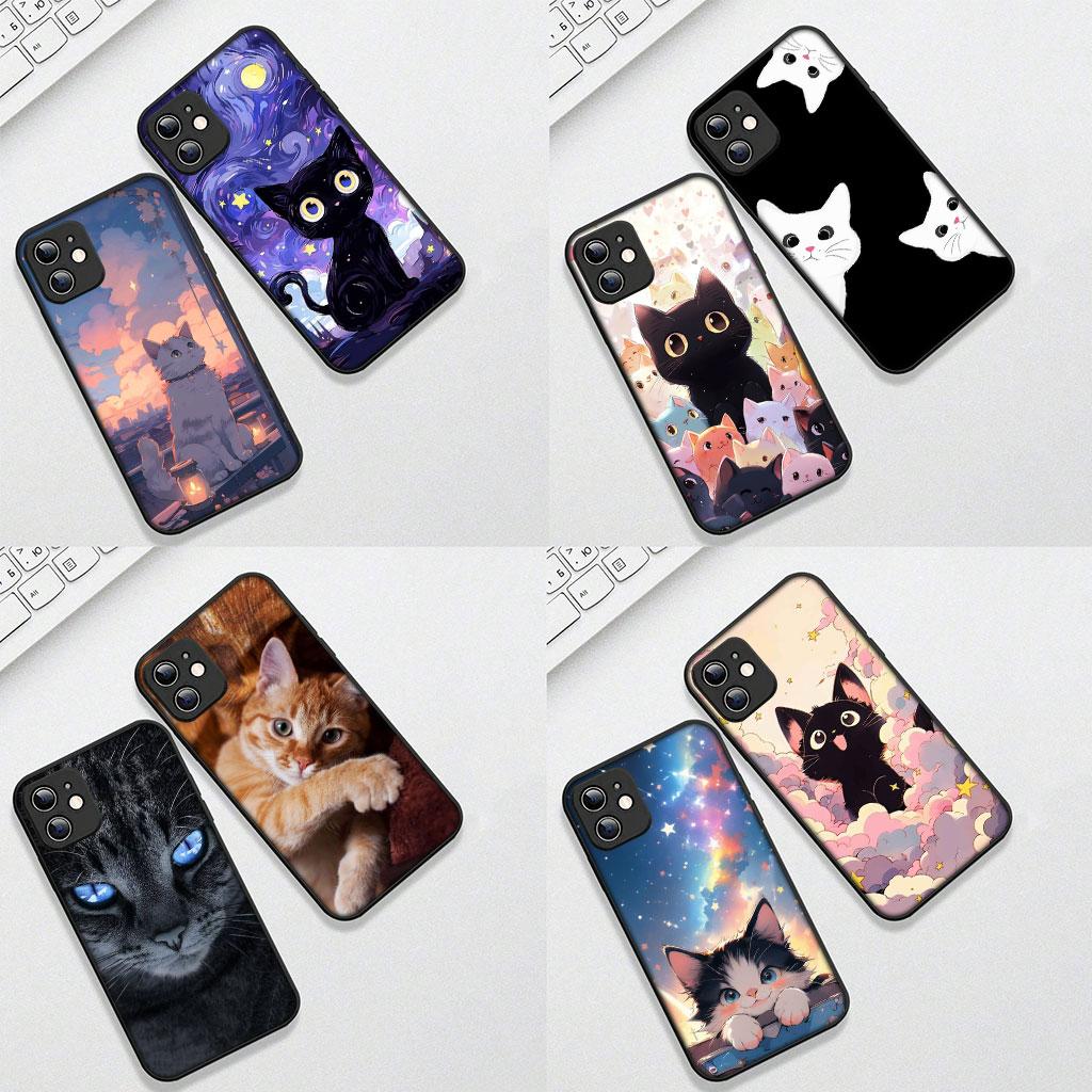 Kitten Cat Meow Anime Phone Cover for Motorola Moto Edge 50 30 Fusion 40 NEO Ultra Pro E14 G20 E15 G35 G84 G13 G53 Soft Case