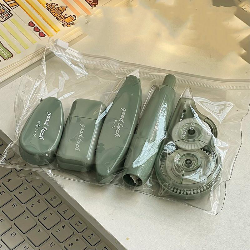 6 шт./компл. студенческая корректирующая лента для детей, модная однотонная серия, гладкая корректирующая лента с белыми чернилами, школьные принадлежности