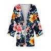 Women's Casual And Fashionable  Printed Lightweight Mid Length Jacket Cardigan Cardigan