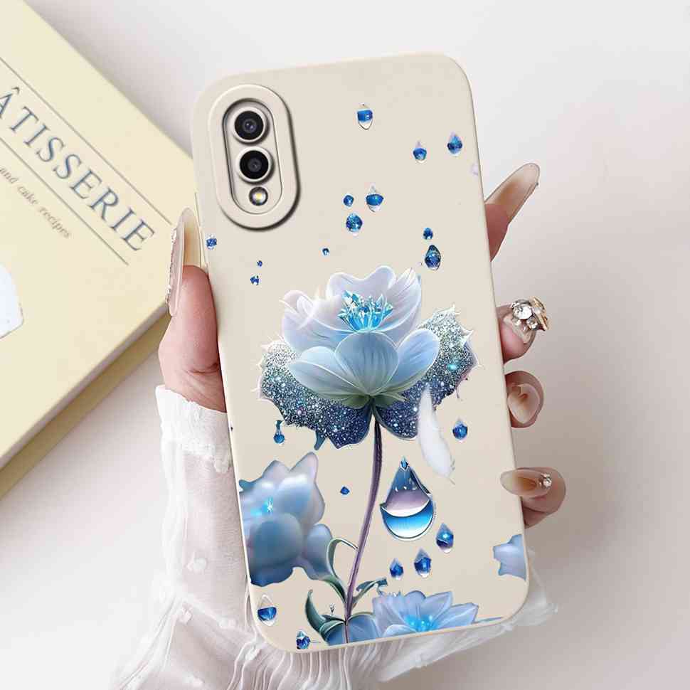 Для Samsung Galaxy A02 SM-A022F Чехол Роскошный Цветочный Модный Мягкий Силиконовый ТПУ Чехол Для Samsung A02 M02 6.5" SM-M022F Чехол для Телефона