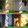 Dimmable LED Spiral Table Lamp Finesse Decor Night Light USB Plug In 3 Color Bedside Lamps Desk Light Efficient Lighting Cute Light Lamp