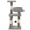 VidaXL Cat Tree with Sisal Scratching Posts 65 Cm Grey