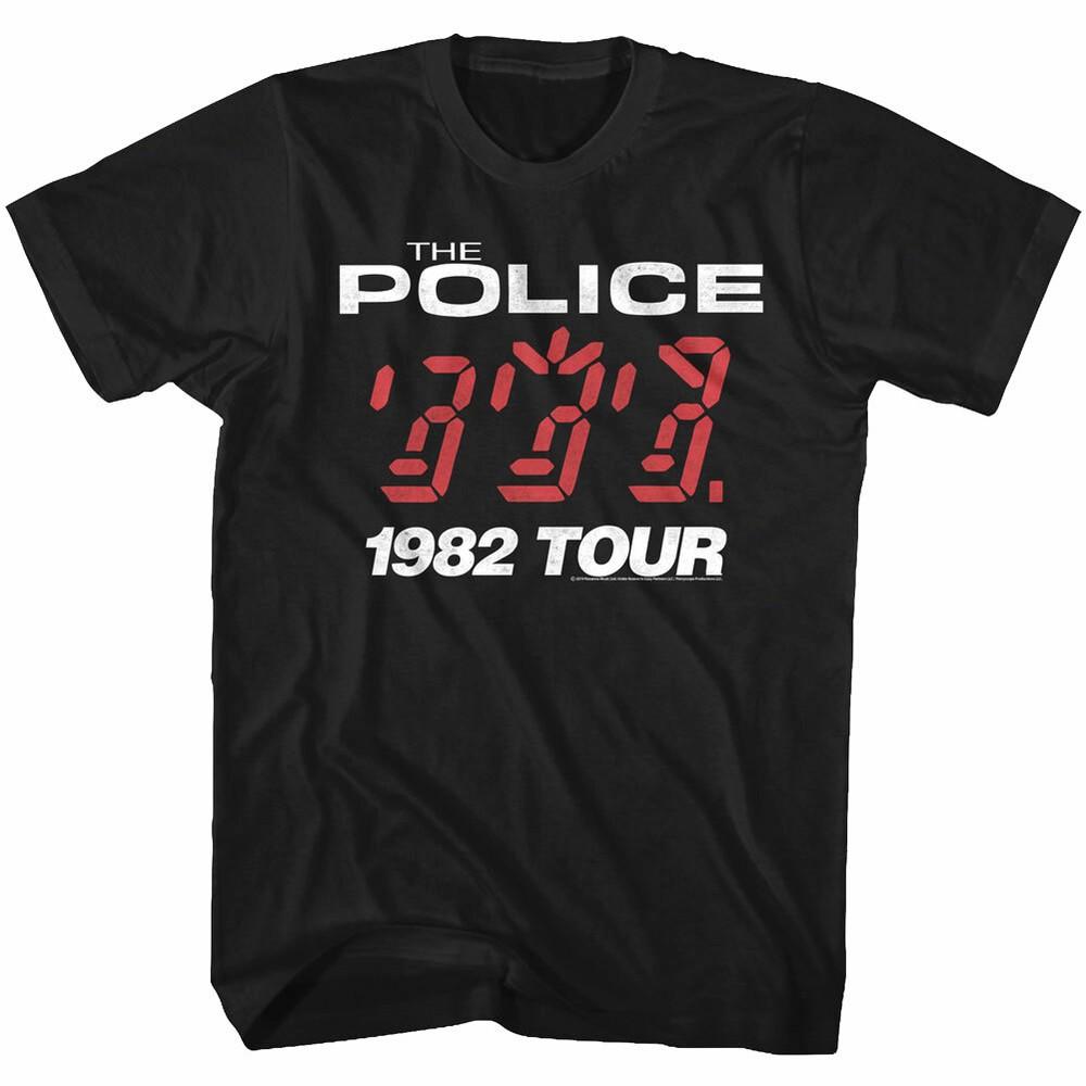Стинг и The Police Тур Ghost in the Machine 1982 Мужская футболка Рок-группа Концерт