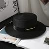 White top hat women's summer shade straw hat Internet celebrity beach vacation show face small sun hat