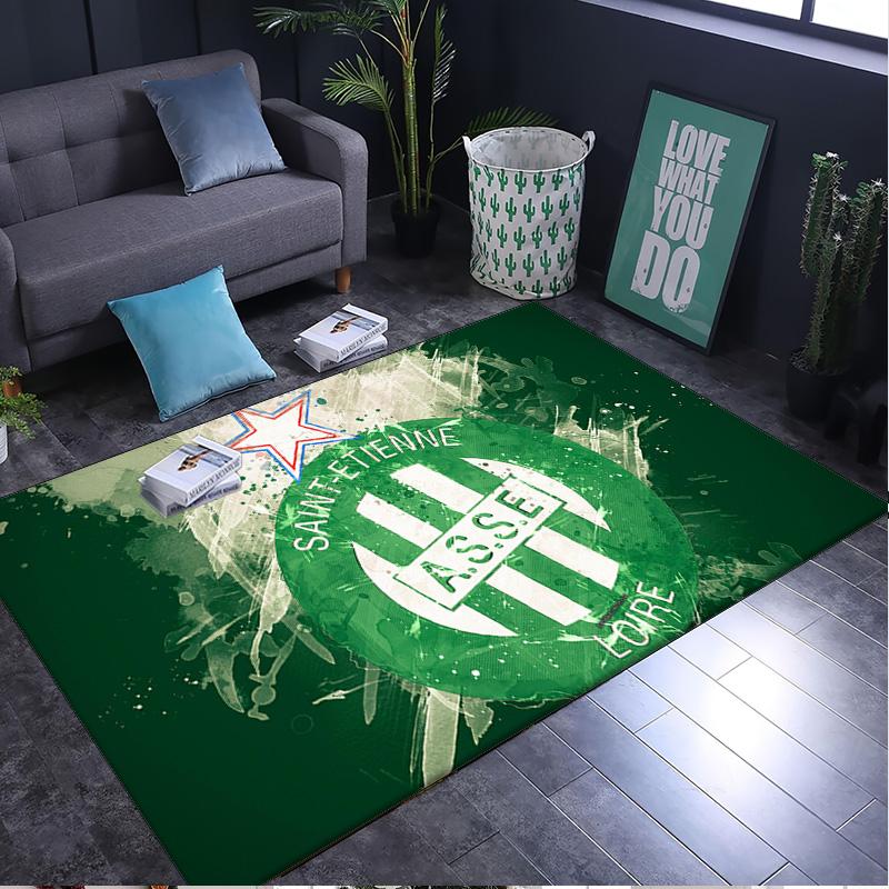 1PC rug Saint-etienne Football Club Carpet, Chair Rug,Area Rug for Office Bedroom living rooms bedroom, Doormat decor Christmas fan gifts