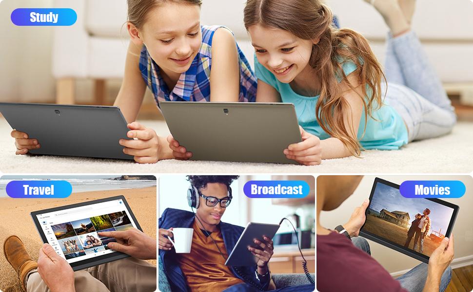 Планшет MESWAO B1 14.1", 14.1 дюймовый IPS-экран 1920*1080, MTK6769 8 ядер, 6 ГБ ОЗУ 128 ГБ ПЗУ, Android 13, камера 13 МП+5 МП, аккумулятор 10000 мАч