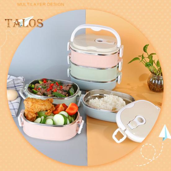 1 комплект, контейнер для бенто, большая емкость, термостойкий, без BPA, полезный, для студентов, рабочих, контейнер для еды, пикника, товары для улицы