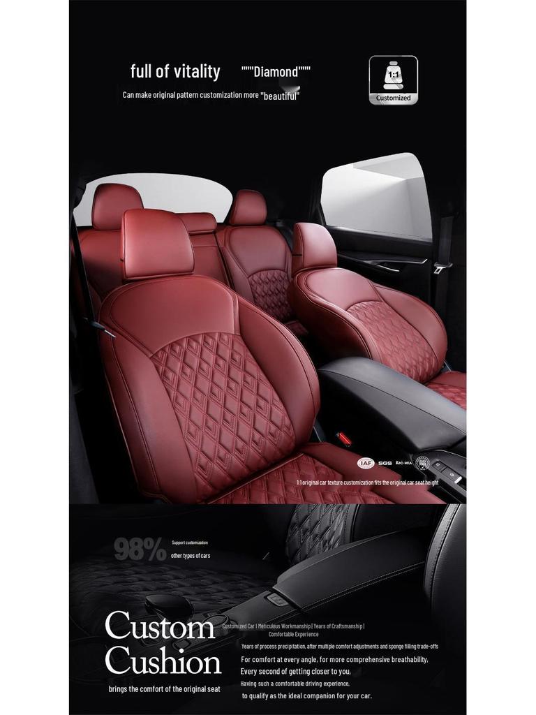 Infiniti Genuine Leather Seat Cushion for FX Series - Full Coverage, Five-Seat Car Seat Cover