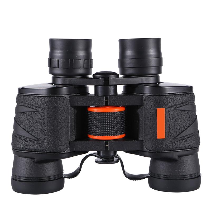 Телескоп ночного видения Hd для детей, большой окуляр, черный бинокль, для улицы, для просмотра в альпинизме, 20x50, 8x40