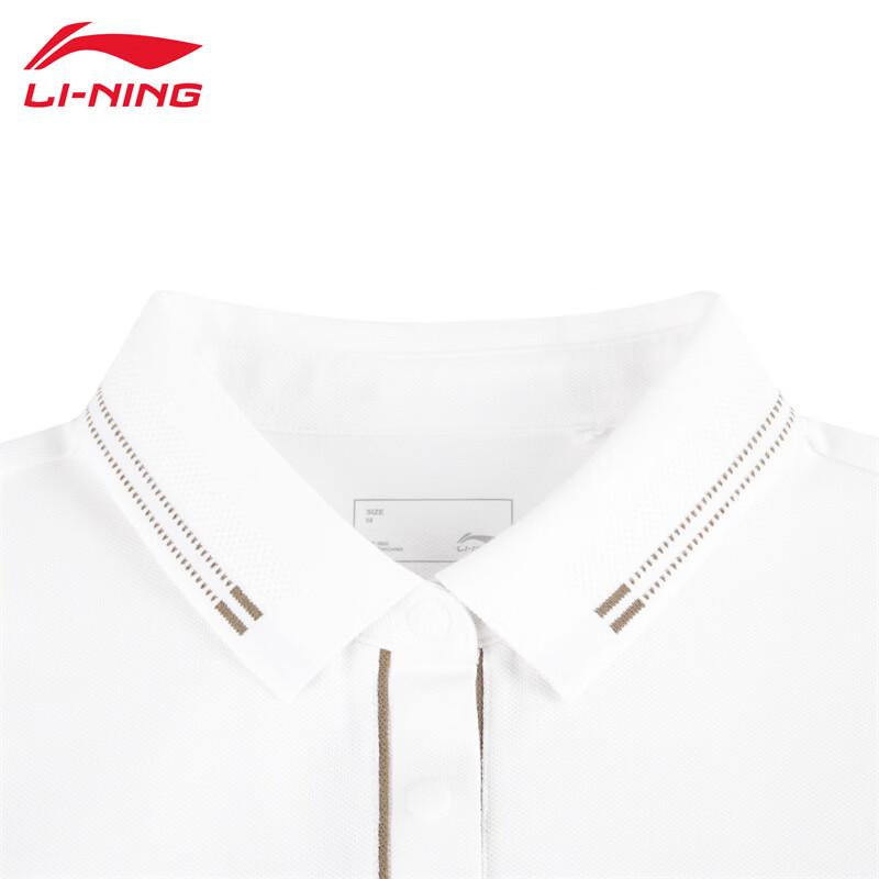 Li-Ning Женская классическая футболка-поло с коротким рукавом