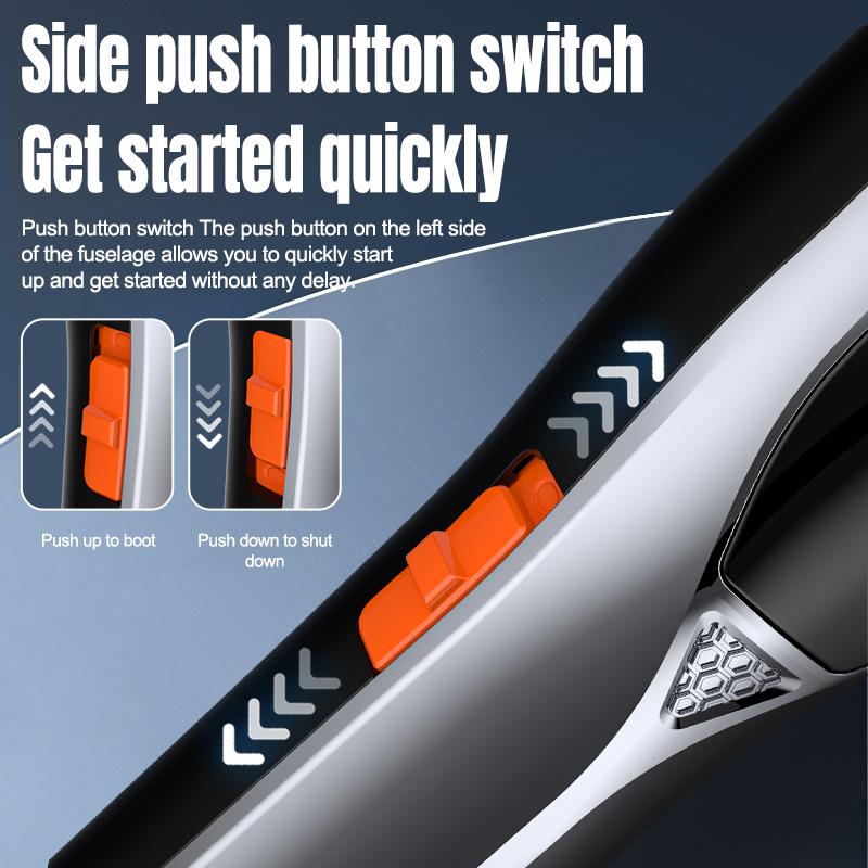 Hair Clipper 3 Knife Net Razor Set Digital Display Electric Clipper High-power Hair Clipper