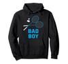 Худи с капюшоном для бадминтона Bad Boy, с изображением волана и игрока, для занятий спортом в помещении