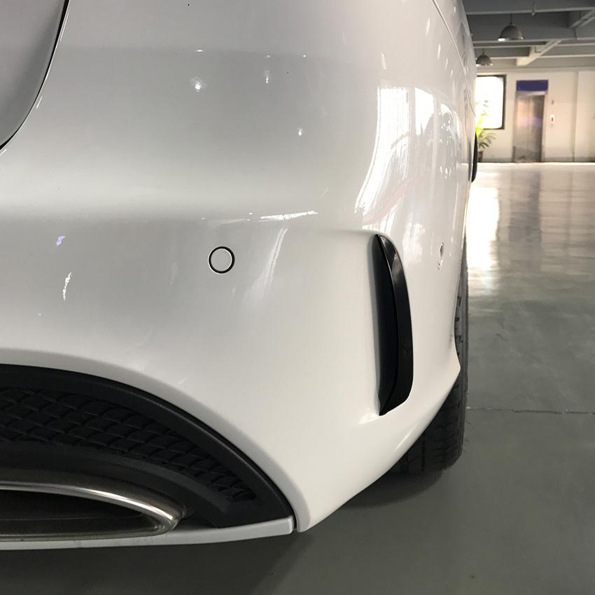 AM-Спойлер боковой накладка заднего бампера Для Mercedes Для Benz C-Class Универсал S205 C180 C200 Для AMG Черный