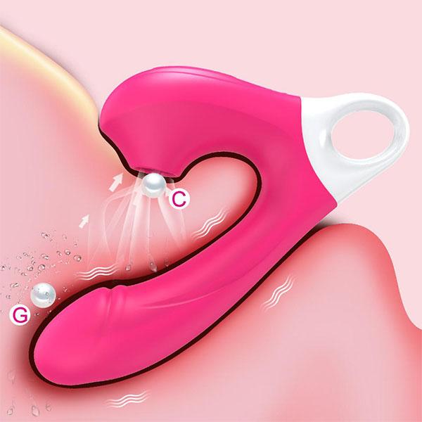 Powerful Dildo Vibrators Female for Clit Sucker Clitoris Vacuum Stimulator G-Spot Massager Adults Goods Sex Toys for Women