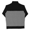 Delsol 7907 Houndstooth Print Ponte Long Sleeve 2025 Golf Plus 4L Set, Black, Stretch, Fall/Winter Women's Wear, Half-Zip, Sizes, Black, M, L, LL, 3L,