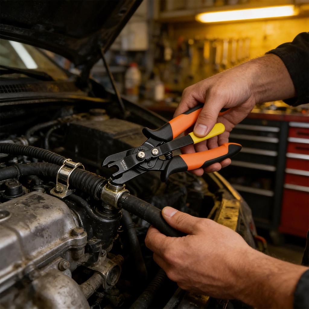 Quick Air Hose Disconnect Pliers Pneumatic Disconnect Tool Set Push-to-Connect Fittings Removal For Maintenance