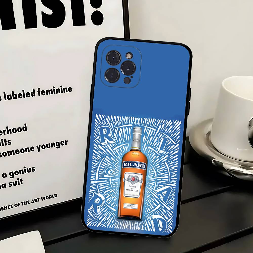 R-RICARDs A-Alcohol Phone Case For IPhone 17 16 Pro Max 15 14 13 12 11 Plus 16E Soft Cover