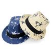 Unisex Beach Straw Hat Tree Printing Short Brim Sun Protection Sunscreen Jazz Hats Outdoor Unisex