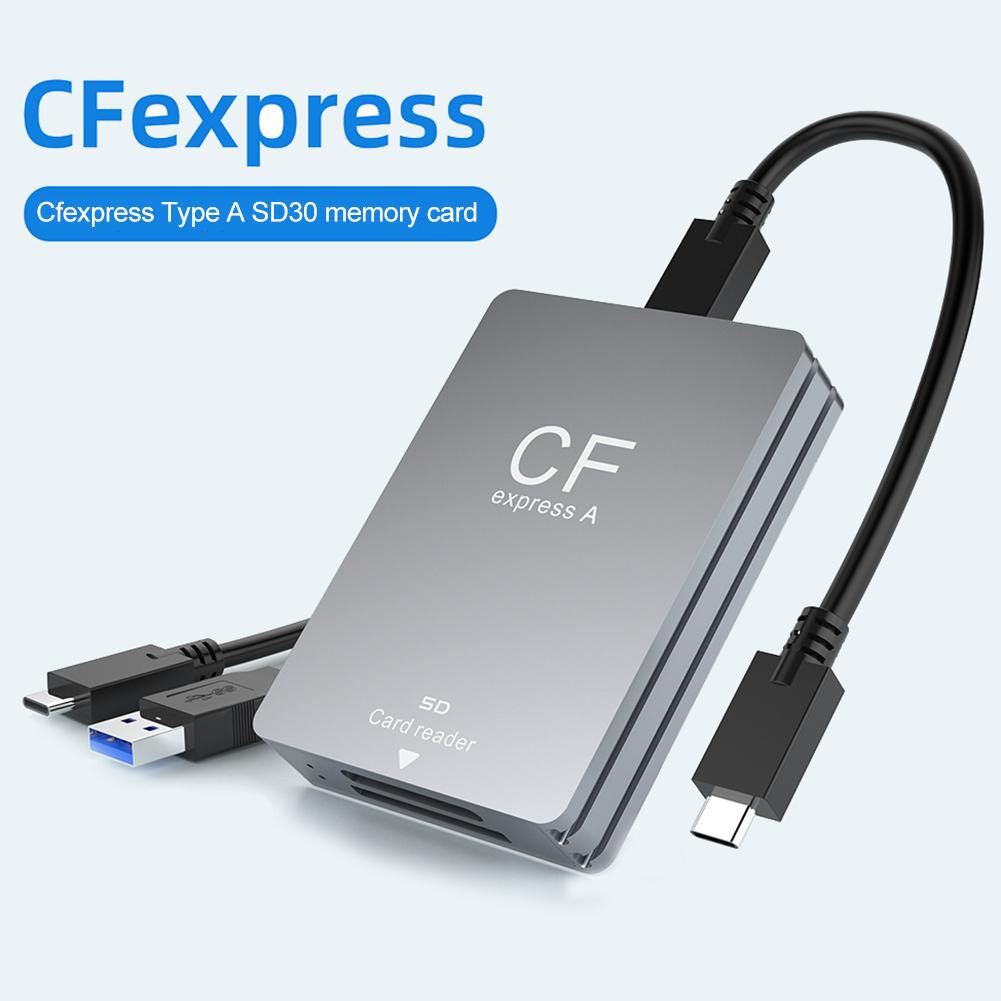 Картридер 2 в 1 CFexpress Type A B SD, CF Express-ридер с кабелем USB C, адаптер для карт памяти для Android/Windows/OS для зеркальных камер