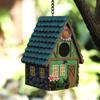 Садовое украшение Попугай Уличный птичий домик Гнездо Подвесные смоляные украшения