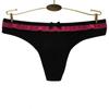 Женские трусики-стринги, женские стринги, сексуальное женское белье, женское хлопковое нижнее белье для женщин, однотонные трусики Tanga Mujer, 6 шт./лот
