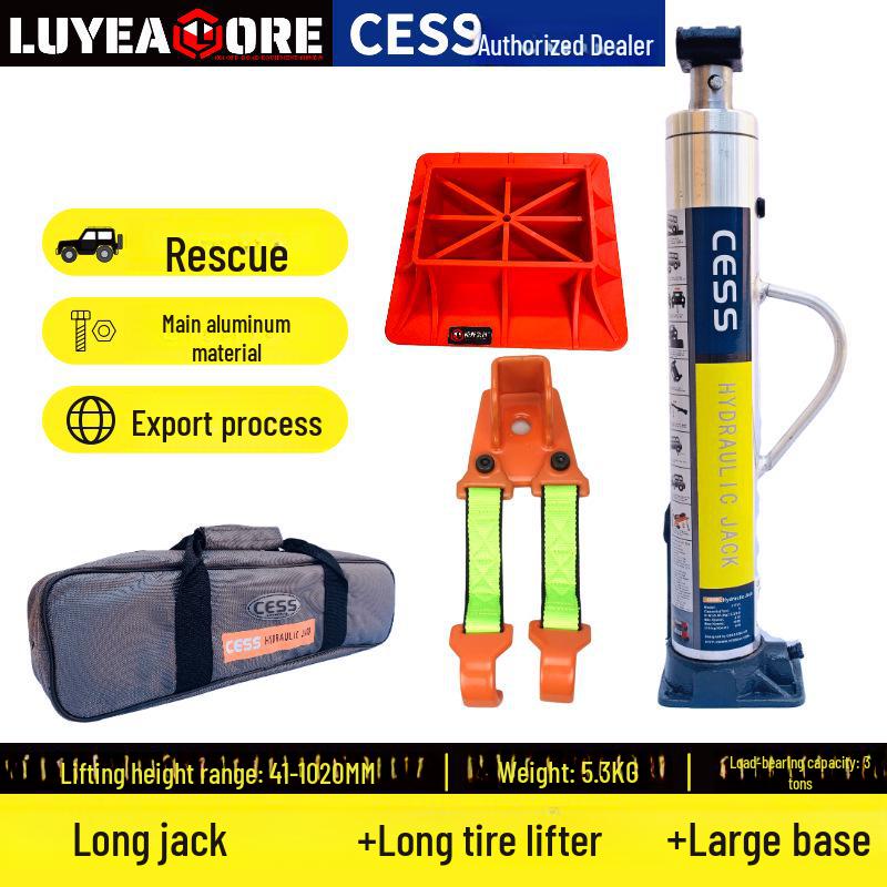 Вертикальный гидравлический домкрат CES: Внедорожный шиномонтажный подъемник и спасательное оборудование