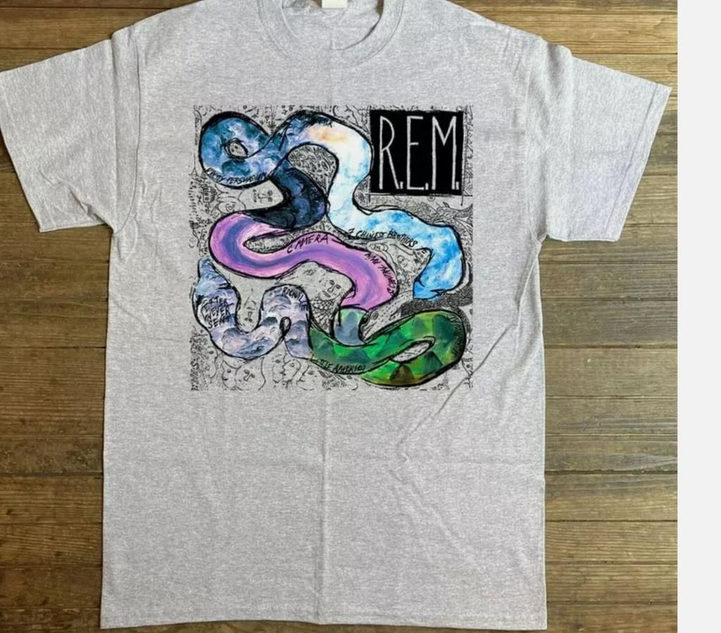 REM Reckoning 1984 Album Promo SPORT GREY T-shirt