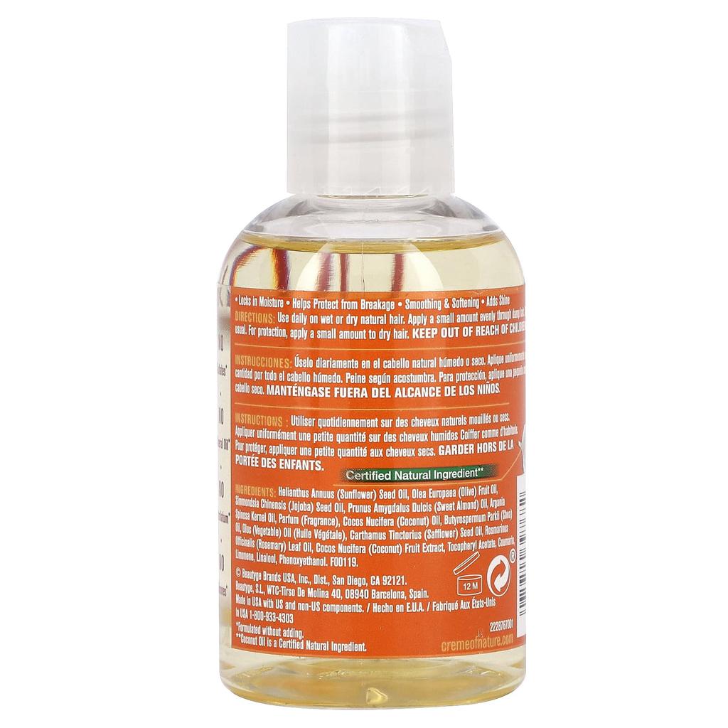 Creme Of Nature Масло для ухода Essential 7, Кокосовое молоко, 4 жидких унции (118,3 мл)