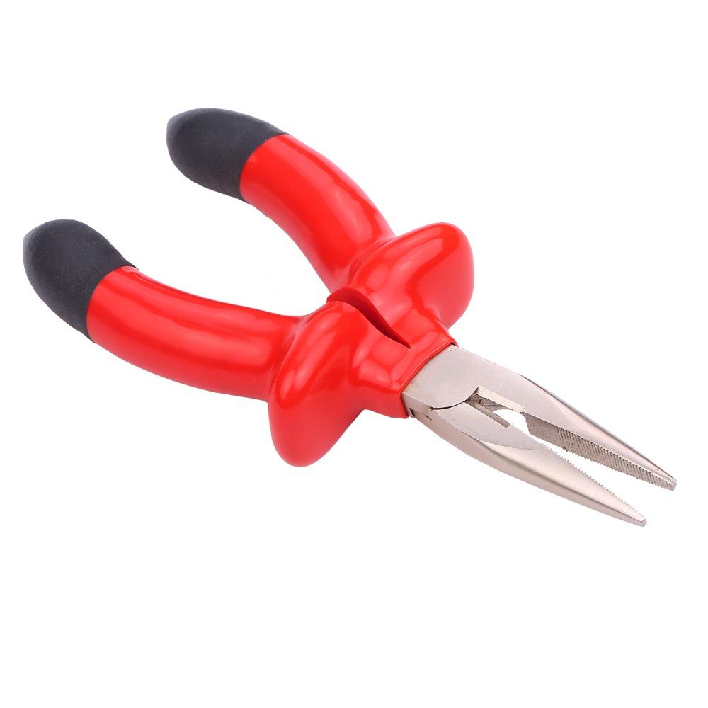 Flat Sharp Jaw Needle Nose Pliers Carbon steel Wire Handling Pliers For Jewelry Making