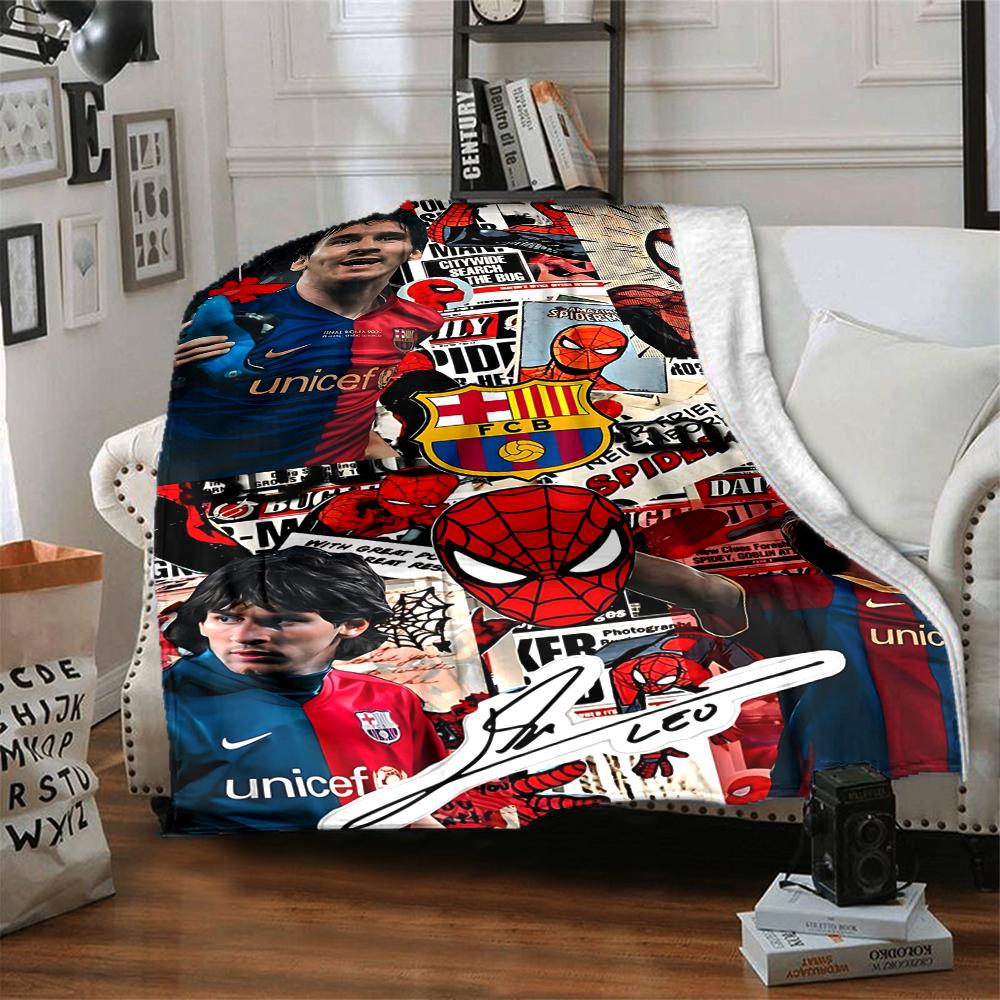 World Cup Celebration printed flannel breathable and warm blanket, a stylish home gift, suitable for home, office and bedspread use. 0713a36