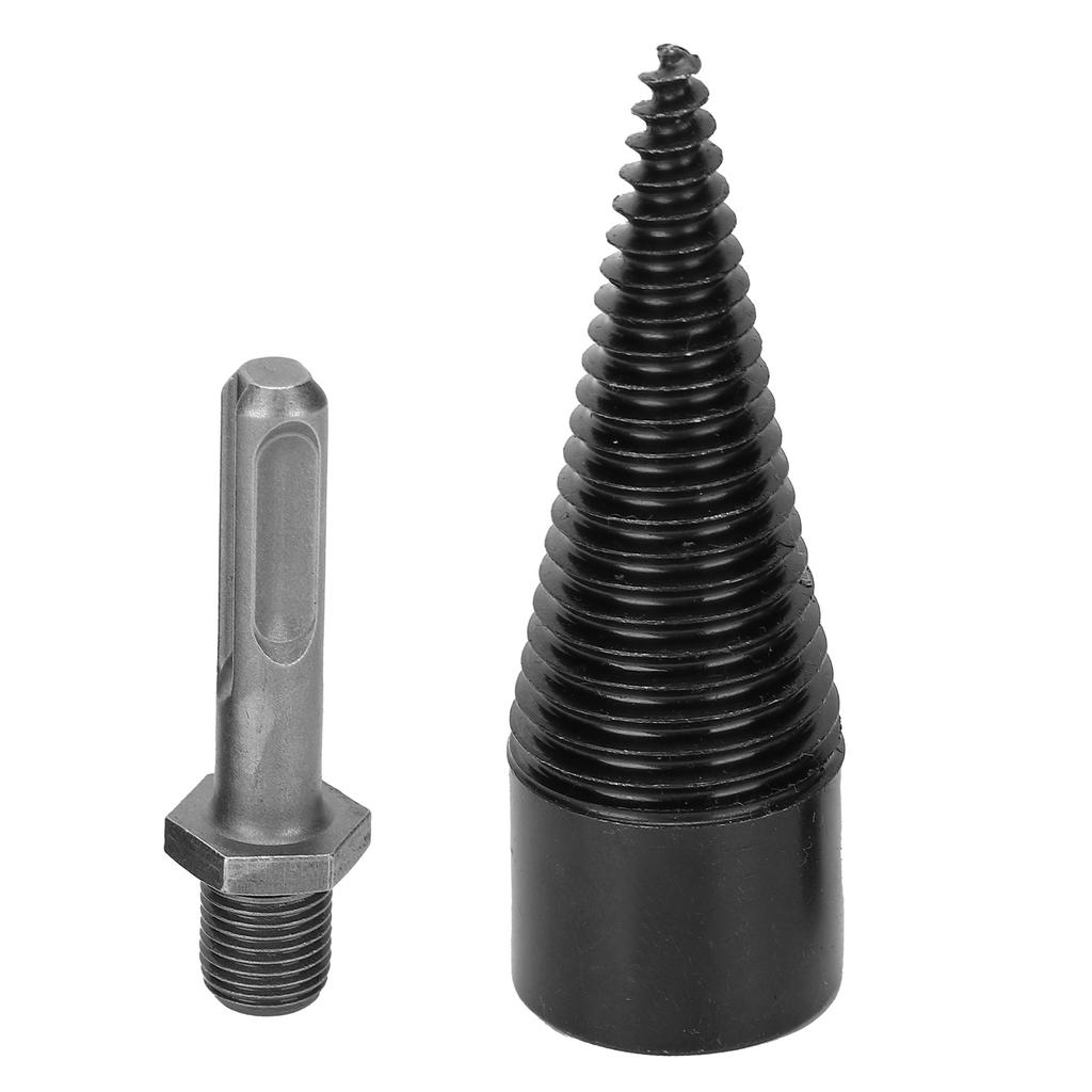 Drill Screw Cone Firewood Dedicated Round Shank Bit Hand Wood Splitter Accessories 32mm