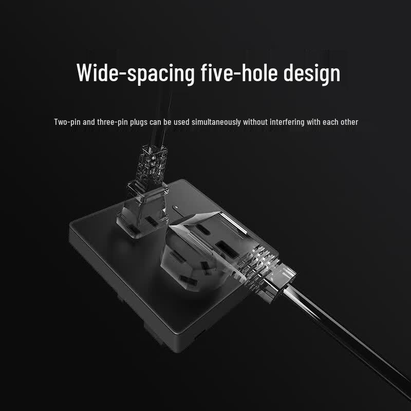 Умная настенная розетка Xiaomi Smart Wall Socket Pro Mesh 2.0 с голосовым управлением, китайская вилка (адаптер в комплекте)