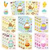 6 Rabbit Egg Puzzle Stickers Cartoon Cute Wind Children'S Puzzle Can Be Repeatedly Pasted Diy Face Change Sticker