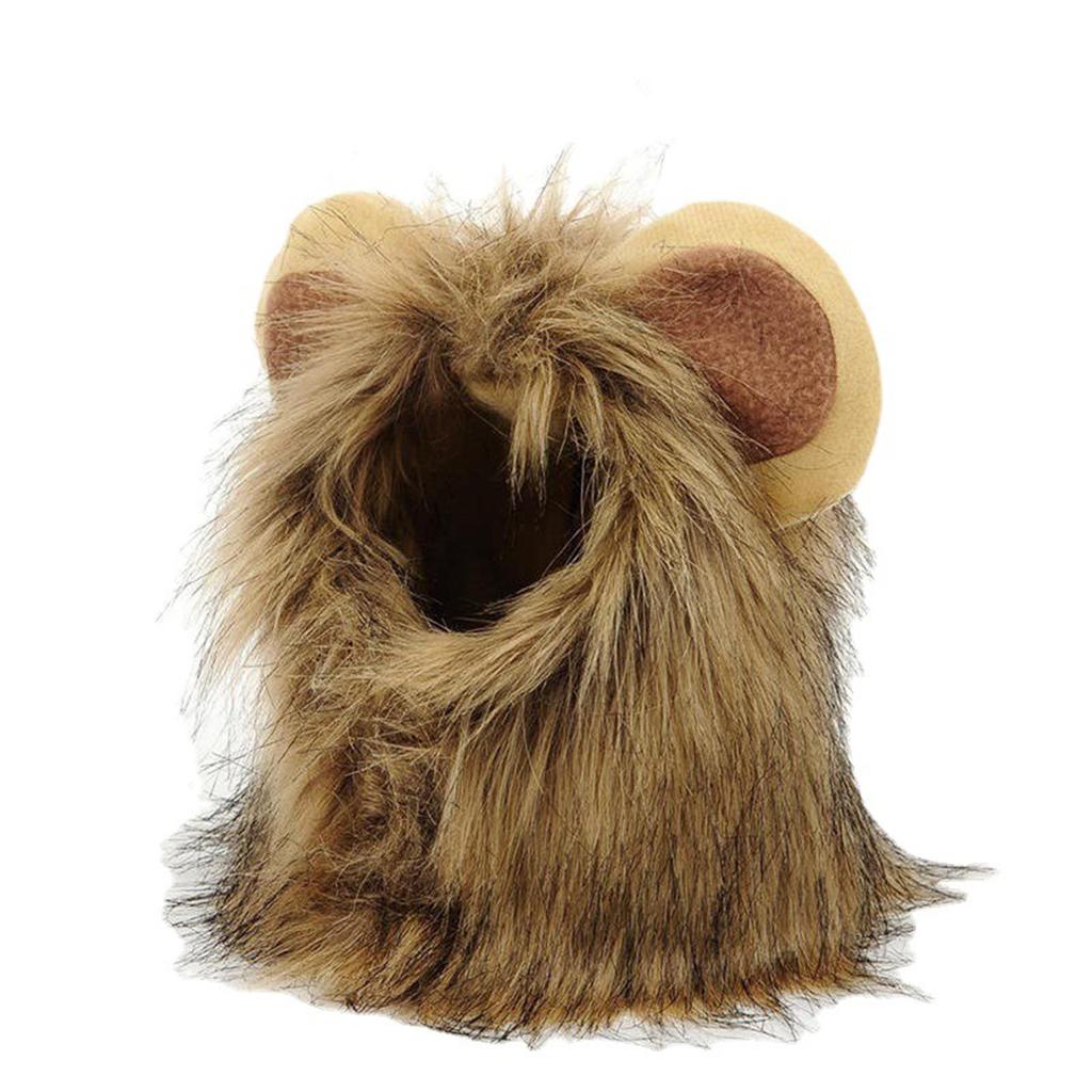 Pet Lion Head Cover,Cat Lovely Lion-Shape Manes Costume for Halloween Christmas Party,Cosplay Decorations Accessories for Pets