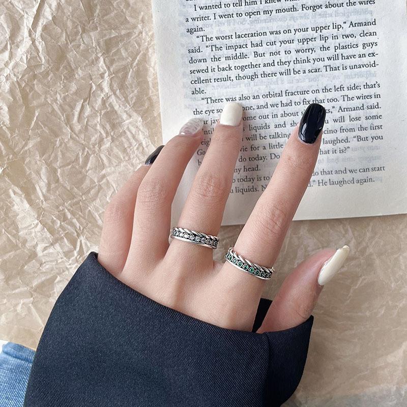 Элегантное ретро геометрическое медное кольцо для женщин с регулируемым открытым дизайном для модного стиля