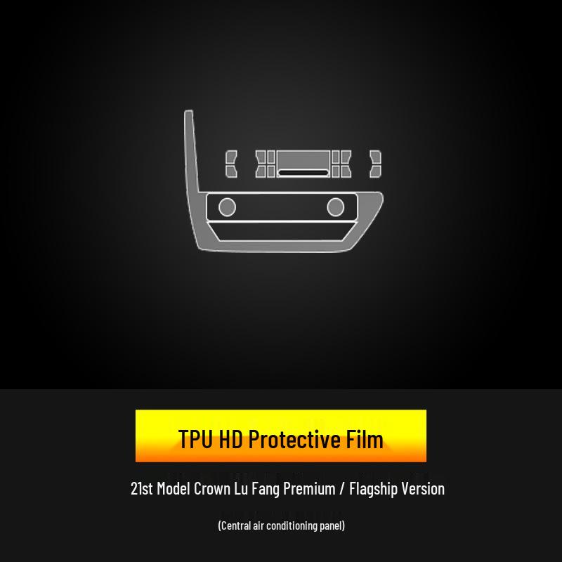Toyota Crown Land Cruiser Navigation & Console Tempered Glass Protector Film