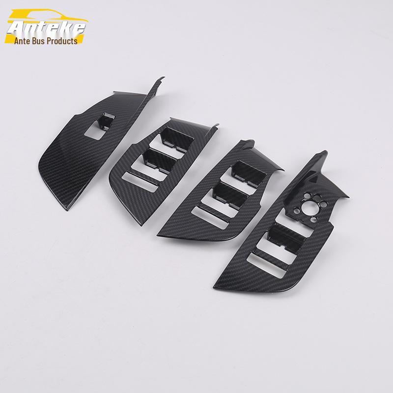 19 A6L Glass Switch Decoration Sequins & Window Lift Switch Stickers - Interior Accessories