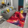 3D Phoenix Carpet Red Bird Area Rug Large Rug for Living Room Bedroom Sofa Decoration Kitchen Bathroom Non-slip Floor Mat Carpet