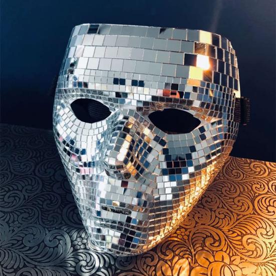 Защитный экран для лица Привлекательная ПВХ Крутая Блестящая Маскарадная Маска для Лица для Фестиваля