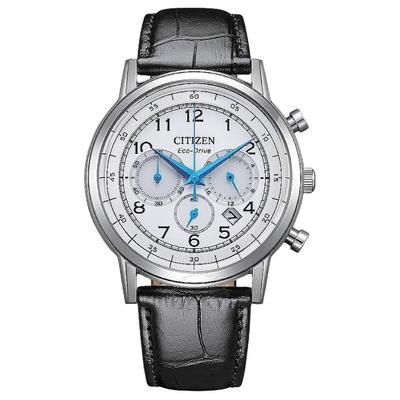 Eco Drive 50м Водонепроницаемые Кварцевые Часы с Кожаным Ремешком 42мм Мужские Часы CA4630-02A