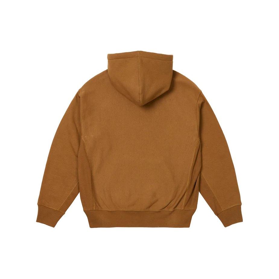 Palace Классическая однотонная толстовка унисекс с вышитым логотипом и шнурком X Carhartt WIP FW23 Chase Series цвета хаки I033560-ХАКИ