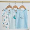 Kids' Cotton Lycra Cartoon Sleeveless Vest for Boys & Girls - Lightweight Summer Shirt