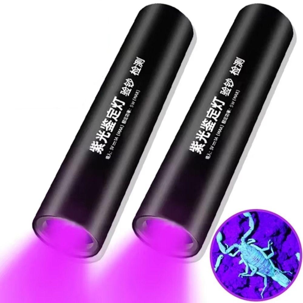 Mini UV Flashlight 365nm Money Detector Light Durable Pet Urine Stains Detector