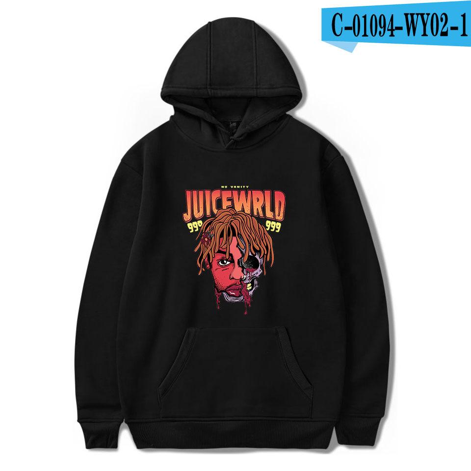 Новые толстовки с принтом Juice WRLD, женские толстовки унисекс с капюшоном в стиле хип-хоп, популярная повседневная толстовка с капюшоном Juice WRLD для мальчиков и девочек, популярный белый пуловер