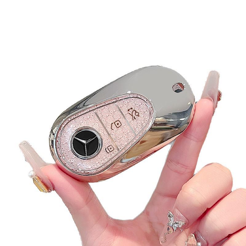 Чехол для ключа Mercedes-Benz для модели E300L/E260/C260L 2025 года с пряжкой, Чехол для GLC300L и Пряжка для автомобиля S-класса