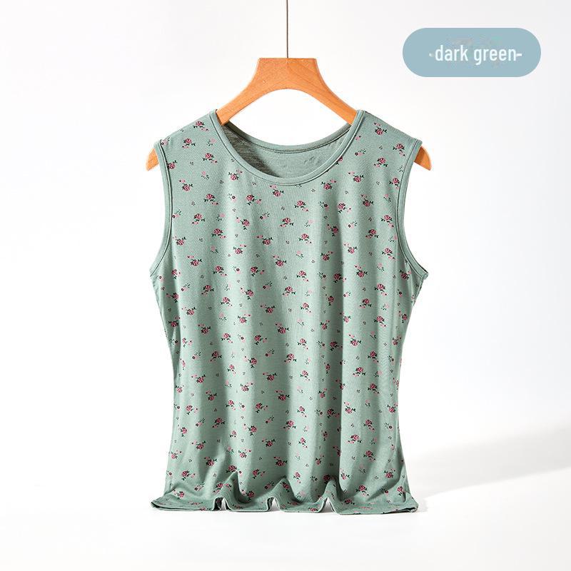 Летняя пижама мамы: Легкий модальный жилет и комплект с короткими рукавами для женщин среднего и пожилого возраста