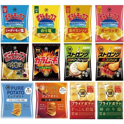 Картофельные чипсы Koikeya, популярная закуска, 12 видов, набор ассорти Koikeya [регистрационный номер торговой марки. 6600754]