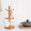 6 Hooks Mug Hanging Display Rack Tree Shape Tabletop Drinkware Shelf Tea Cups Drainer  Cafe Use