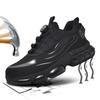 Anti-slip Safety Shoes Men Steel Toe Sneaker Puncture Proof Rotary Button Safety Work Boots Man Sport Work Shoes Anti-smash